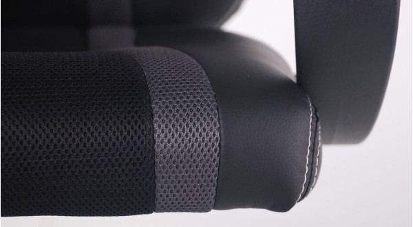 Крісло АМФ Shift Неаполь N-20/Сітка чорна, вставки Сітка сіра-10