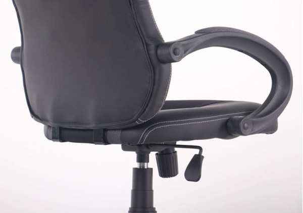 Крісло АМФ Shift Неаполь N-20/Сітка чорна, вставки Сітка сіра-17