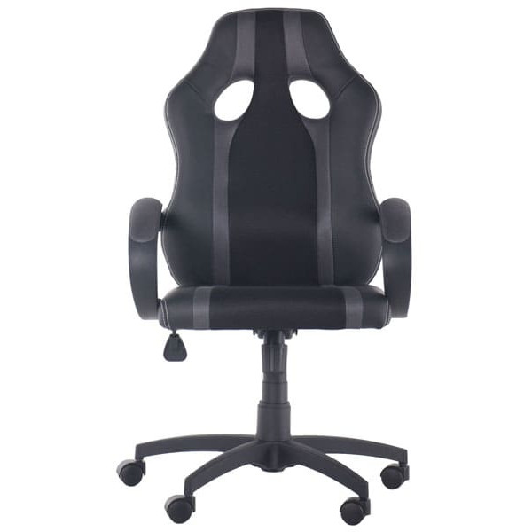 Крісло АМФ Shift Неаполь N-20/Сітка чорна, вставки Сітка сіра-1