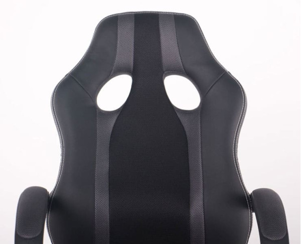 Крісло АМФ Shift Неаполь N-20/Сітка чорна, вставки Сітка сіра-4