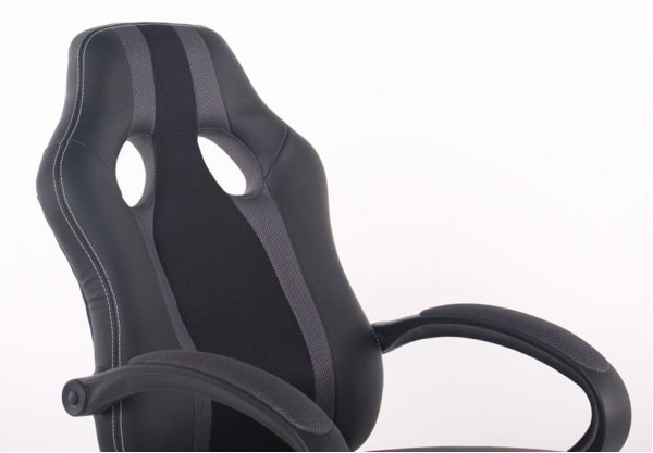 Крісло АМФ Shift Неаполь N-20/Сітка чорна, вставки Сітка сіра-6