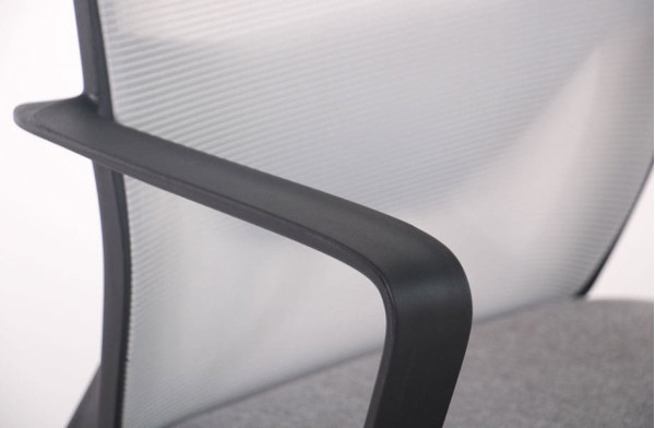 Кресло АМФ Tin сиденье Сидней 05/спинка Сетка SL-01 Светло-серая-10