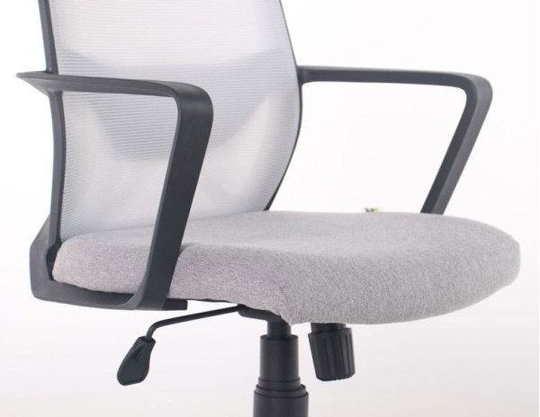 Кресло АМФ Tin сиденье Сидней 05/спинка Сетка SL-01 Светло-серая-7