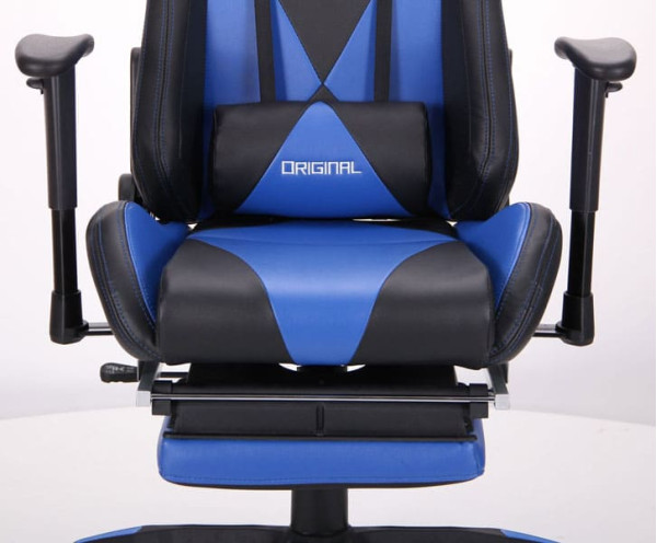 Крісло АМФ VR Racer Magnus Чорний/Синій Крісло АМФ VR Racer Magnus Чорний/Синій-9