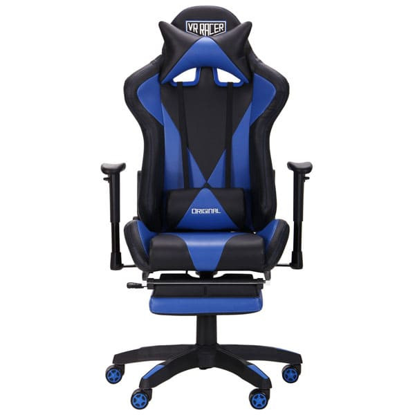 Крісло АМФ VR Racer Magnus Чорний/Синій Крісло АМФ VR Racer Magnus Чорний/Синій-2