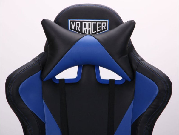 Крісло АМФ VR Racer Magnus Чорний/Синій Крісло АМФ VR Racer Magnus Чорний/Синій-5