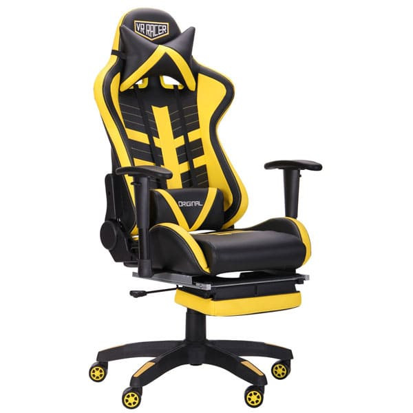 Кресло АМФ VR Racer BattleBee Черный/Желтый Кресло АМФ VR Racer BattleBee Черный/Желтый-0