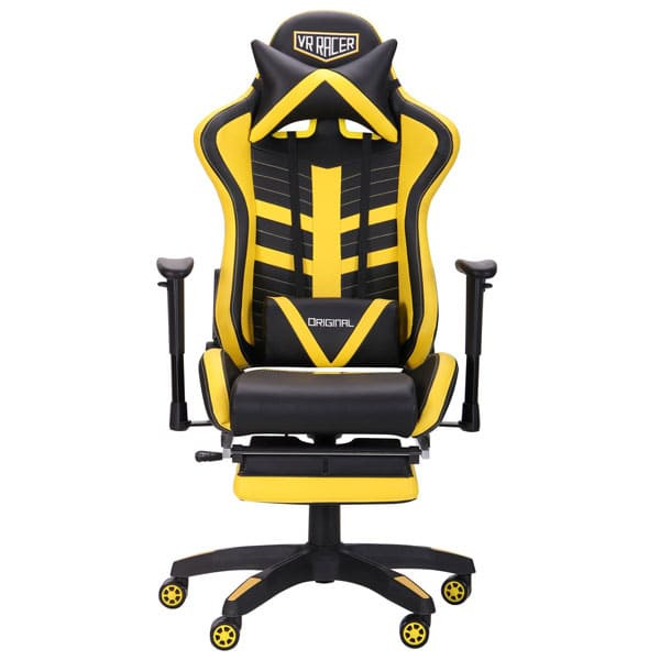 Кресло АМФ VR Racer BattleBee Черный/Желтый Кресло АМФ VR Racer BattleBee Черный/Желтый-2
