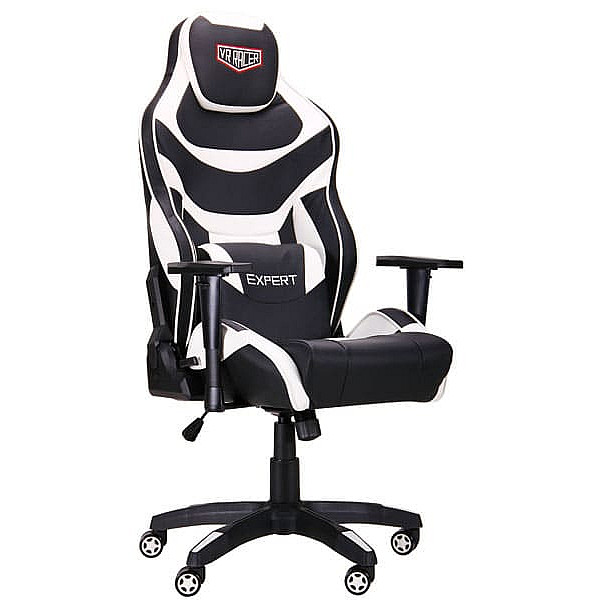 Крісло АМФ VR Racer Expert Virtuoso Чорний/Білий Крісло АМФ VR Racer Expert Virtuoso Чорний/Білий-0