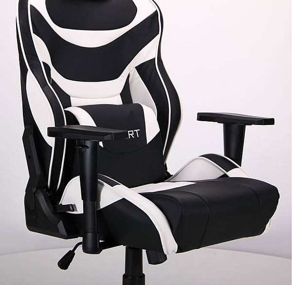 Крісло АМФ VR Racer Expert Virtuoso Чорний/Білий Крісло АМФ VR Racer Expert Virtuoso Чорний/Білий-6