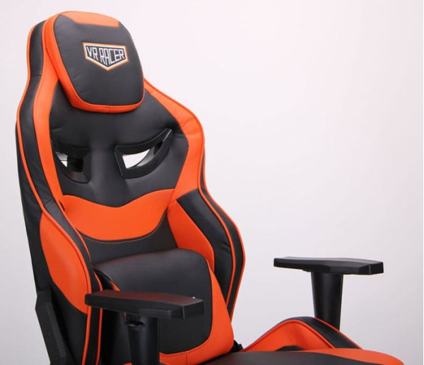 Крісло АМФ VR Racer Expert Genius Чорний/Помаранчевий Крісло АМФ VR Racer Expert Genius Чорний/Помаранчевий-6