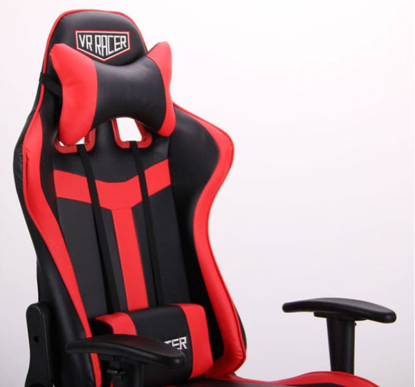 Крісло АМФ VR Racer Dexter Hound Чорний/Червоний Крісло АМФ VR Racer Dexter Hound Чорний/Червоний-4