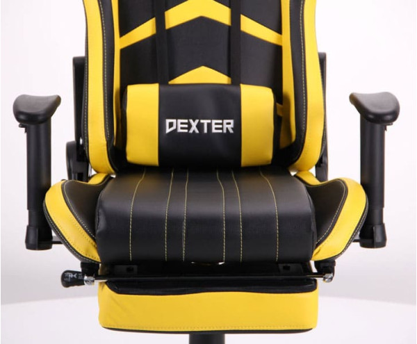 Крісло АМФ VR Racer Dexter Megatron Чорний/Жовтий Крісло АМФ VR Racer Dexter Megatron Чорний/Жовтий-9
