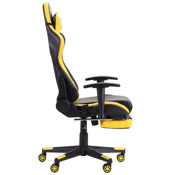 Крісло АМФ VR Racer Dexter Megatron Чорний/Жовтий Крісло АМФ VR Racer Dexter Megatron Чорний/Жовтий-2