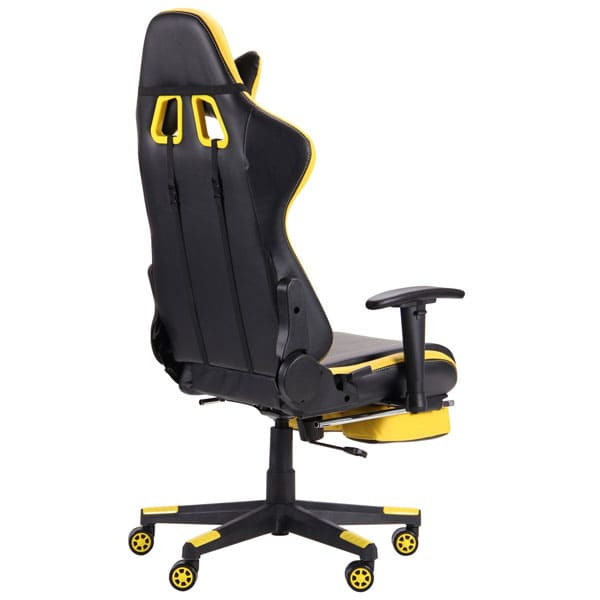 Крісло АМФ VR Racer Dexter Megatron Чорний/Жовтий Крісло АМФ VR Racer Dexter Megatron Чорний/Жовтий-3
