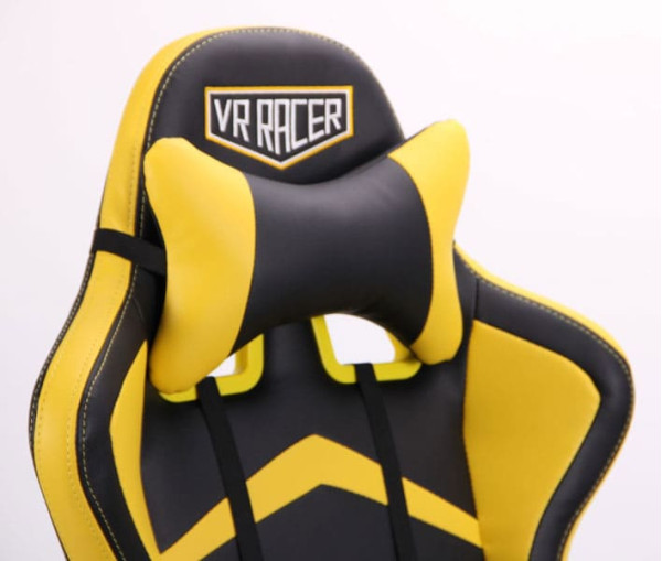 Крісло АМФ VR Racer Dexter Megatron Чорний/Жовтий Крісло АМФ VR Racer Dexter Megatron Чорний/Жовтий-7