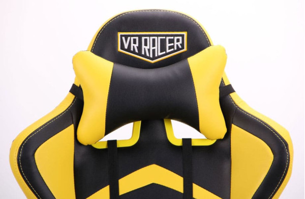 Крісло АМФ VR Racer Dexter Megatron Чорний/Жовтий Крісло АМФ VR Racer Dexter Megatron Чорний/Жовтий-8