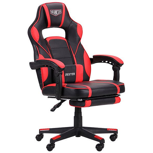 Крісло АМФ VR Racer Dexter Webster Чорний/Червоний Крісло АМФ VR Racer Dexter Webster Чорний/Червоний-0