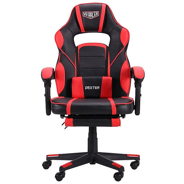 Крісло АМФ VR Racer Dexter Webster Чорний/Червоний Крісло АМФ VR Racer Dexter Webster Чорний/Червоний-1