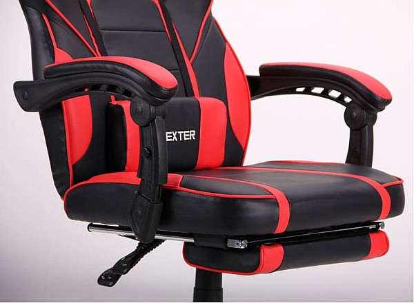 Крісло АМФ VR Racer Dexter Webster Чорний/Червоний Крісло АМФ VR Racer Dexter Webster Чорний/Червоний-8