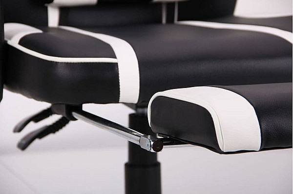 Крісло АМФ VR Racer Dexter Vector Чорний/Білий Крісло АМФ VR Racer Dexter Vector Чорний/Білий-13