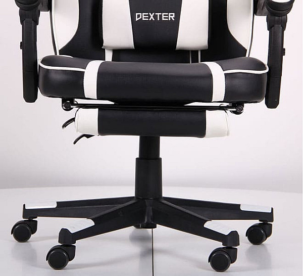 Крісло АМФ VR Racer Dexter Vector Чорний/Білий Крісло АМФ VR Racer Dexter Vector Чорний/Білий-16