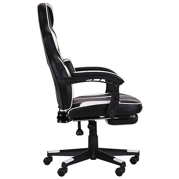 Крісло АМФ VR Racer Dexter Vector Чорний/Білий Крісло АМФ VR Racer Dexter Vector Чорний/Білий-1