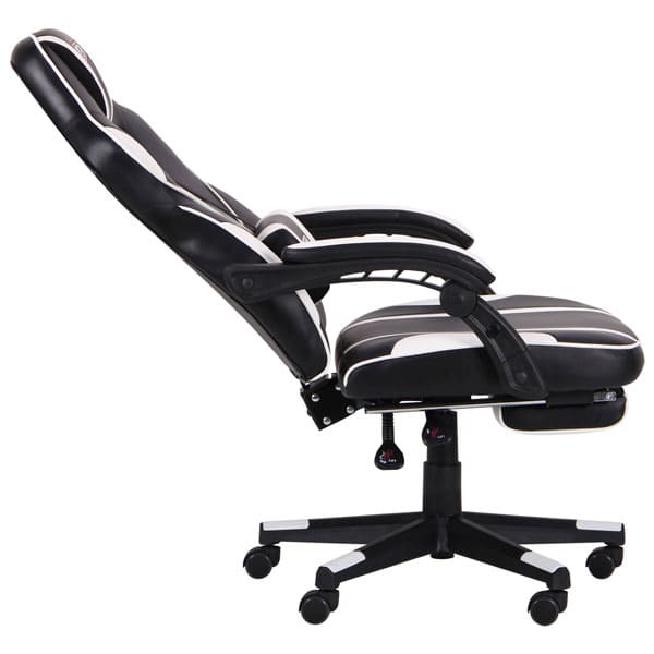 Крісло АМФ VR Racer Dexter Vector Чорний/Білий Крісло АМФ VR Racer Dexter Vector Чорний/Білий-4
