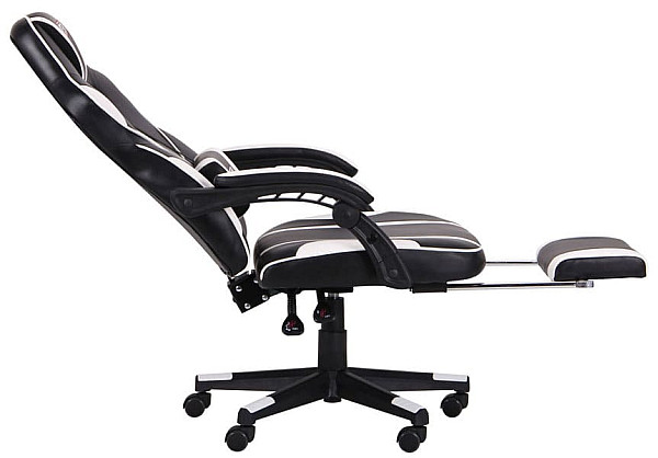 Крісло АМФ VR Racer Dexter Vector Чорний/Білий Крісло АМФ VR Racer Dexter Vector Чорний/Білий-5