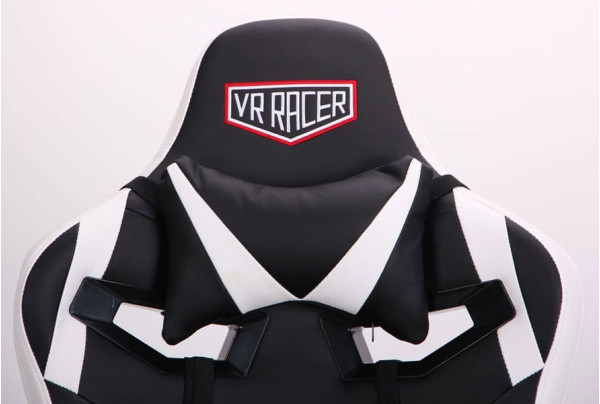 Крісло АМФ VR Racer Expert Guru Чорний/Білий Крісло АМФ VR Racer Expert Guru Чорний/Білий-5