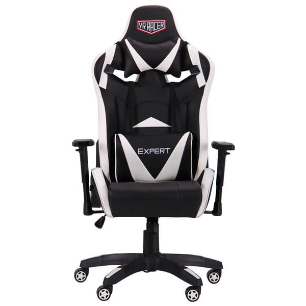 Крісло АМФ VR Racer Expert Guru Чорний/Білий Крісло АМФ VR Racer Expert Guru Чорний/Білий-1