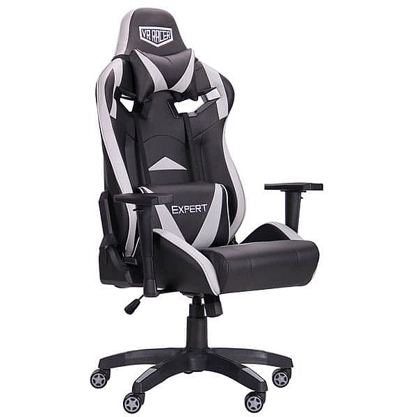 Крісло АМФ VR Racer Expert Wizard Чорний/Сірий Крісло АМФ VR Racer Expert Wizard Чорний/Сірий-0