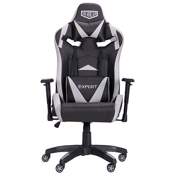 Крісло АМФ VR Racer Expert Wizard Чорний/Сірий Крісло АМФ VR Racer Expert Wizard Чорний/Сірий-1
