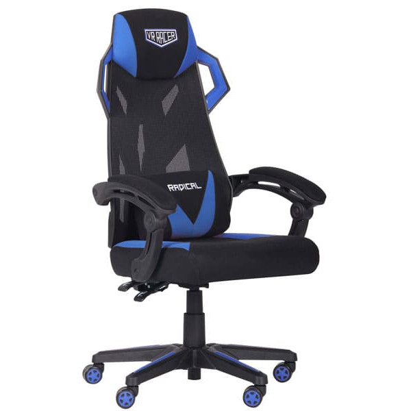 Крісло АМФ VR Racer Radical Garrus Чорний/Синій Крісло АМФ VR Racer Radical Garrus Чорний/Синій-0