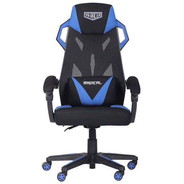Крісло АМФ VR Racer Radical Garrus Чорний/Синій Крісло АМФ VR Racer Radical Garrus Чорний/Синій-1