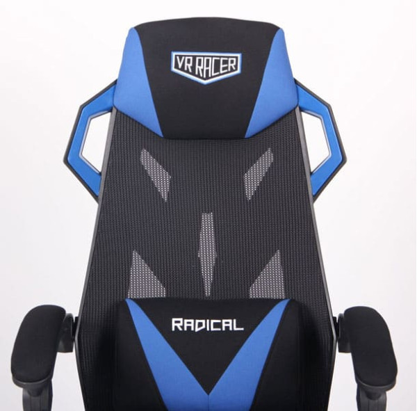 Крісло АМФ VR Racer Radical Garrus Чорний/Синій Крісло АМФ VR Racer Radical Garrus Чорний/Синій-6