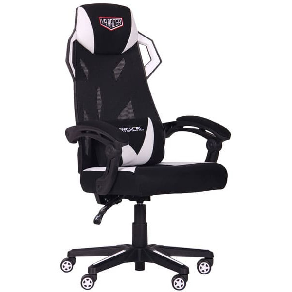 Крісло АМФ VR Racer Radical Brooks Чорний/Білий Крісло АМФ VR Racer Radical Brooks Чорний/Білий-0