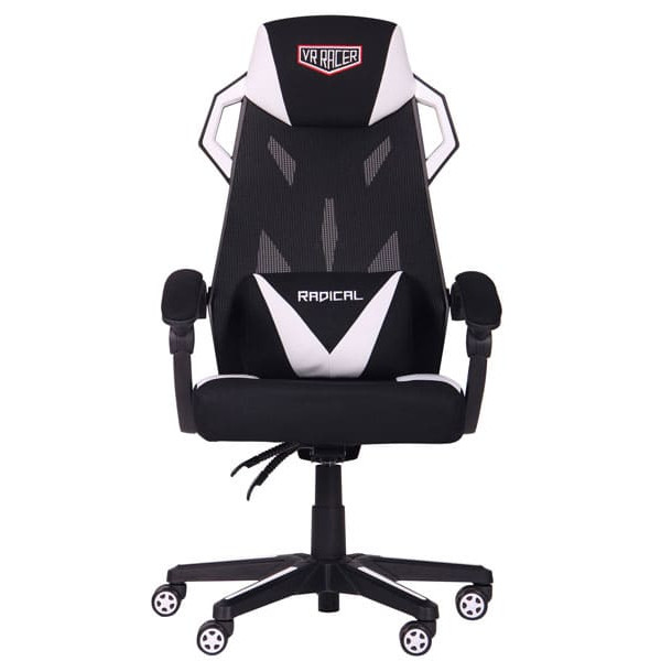 Крісло АМФ VR Racer Radical Brooks Чорний/Білий Крісло АМФ VR Racer Radical Brooks Чорний/Білий-1