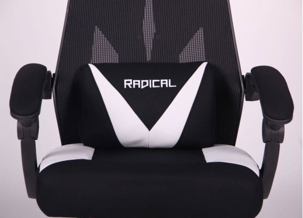 Крісло АМФ VR Racer Radical Brooks Чорний/Білий Крісло АМФ VR Racer Radical Brooks Чорний/Білий-8