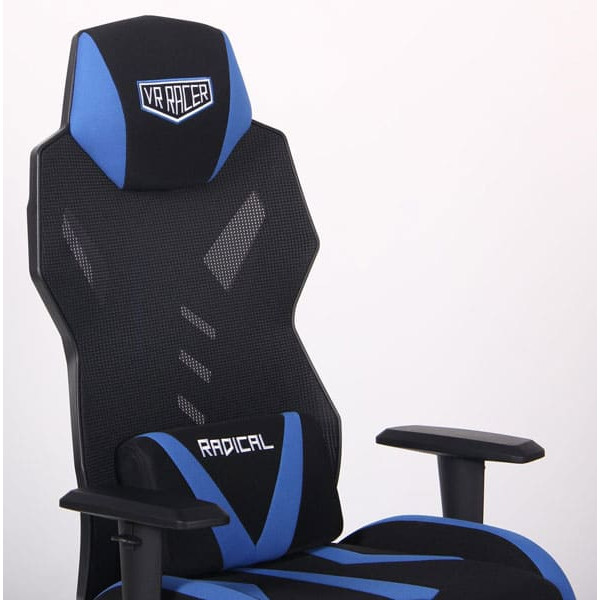 Крісло АМФ VR Racer Radical Krios Чорний/Синій Крісло АМФ VR Racer Radical Krios Чорний/Синій-6