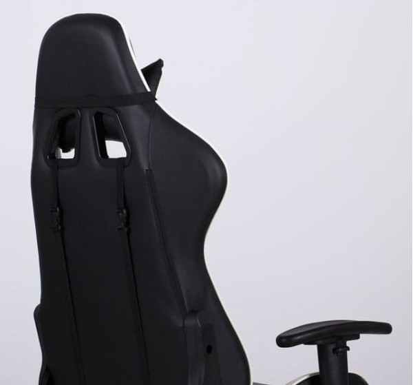 Крісло АМФ VR Racer Dexter Laser Чорний/Білий Крісло АМФ VR Racer Dexter Laser Чорний/Білий-13
