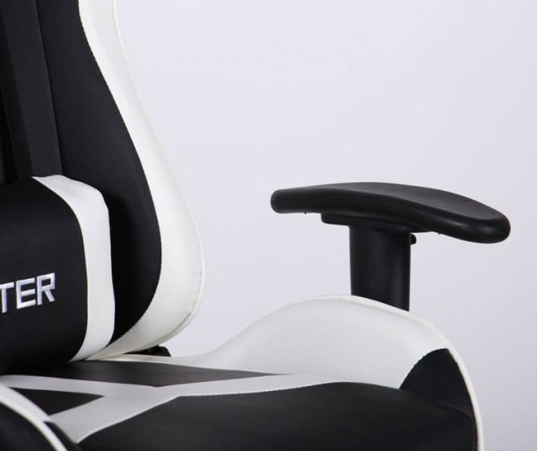 Крісло АМФ VR Racer Dexter Laser Чорний/Білий Крісло АМФ VR Racer Dexter Laser Чорний/Білий-8