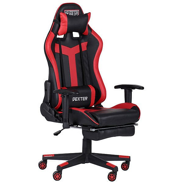 Крісло АМФ VR Racer Dexter Grindor Чорний/Червоний Крісло АМФ VR Racer Dexter Grindor Чорний/Червоний-0