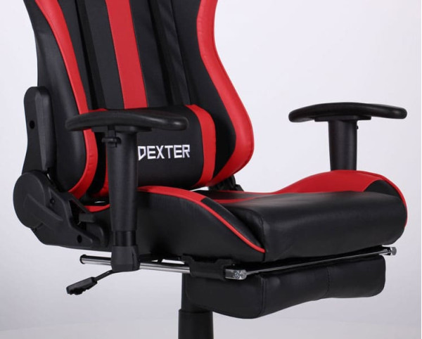 Крісло АМФ VR Racer Dexter Grindor Чорний/Червоний Крісло АМФ VR Racer Dexter Grindor Чорний/Червоний-10