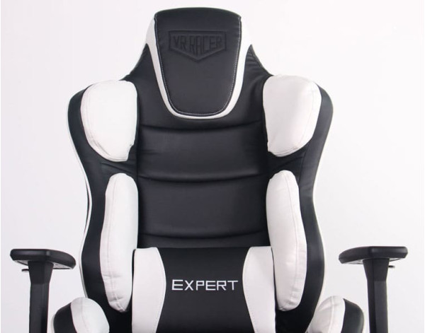 Крісло АМФ VR Racer Expert Idol Чорний/Білий Крісло АМФ VR Racer Expert Idol Чорний/Білий-5