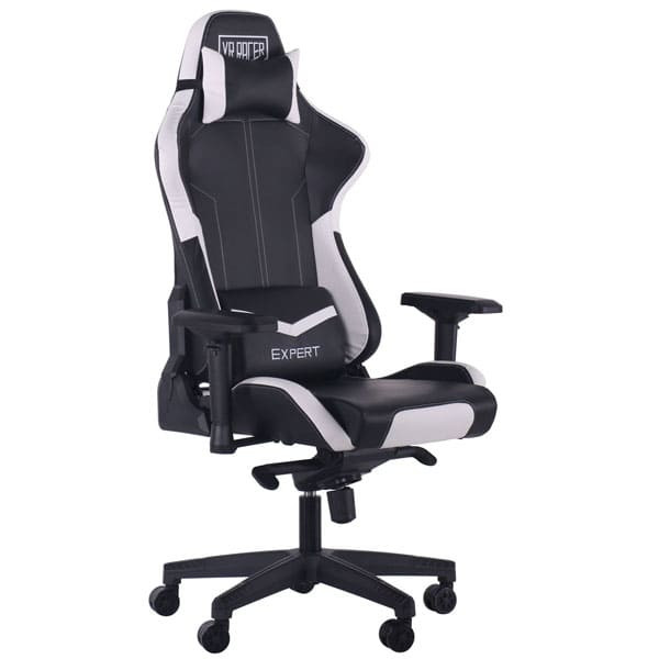 Крісло АМФ VR Racer Expert Mentor Чорний/Білий Крісло АМФ VR Racer Expert Mentor Чорний/Білий-0