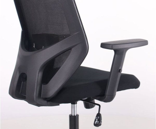 Крісло АМФ Lead Black HR сидіння Нест-01 Чорна/спинка Сітка SL-00 Чорна-14