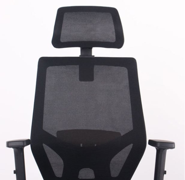 Крісло АМФ Lead Black HR сидіння Нест-01 Чорна/спинка Сітка SL-00 Чорна-4