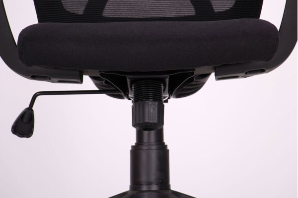 Крісло АМФ Nickel Black сидіння Сідней-07/спинка Сітка SL-00 Чорна-12