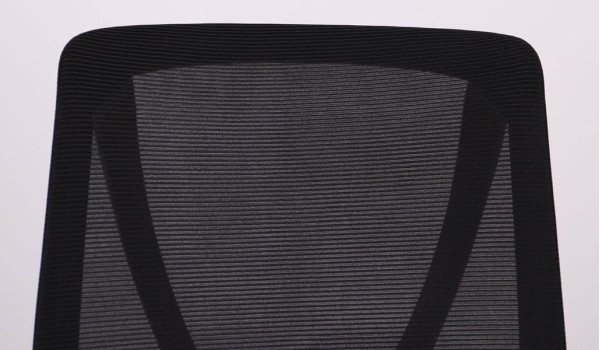 Крісло АМФ Nickel White сидіння Сідней 07/спинка Сітка SL-00 Чорна-5